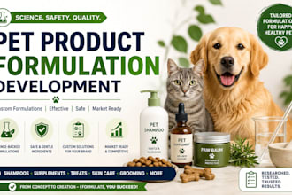 formulate pet food and supplements