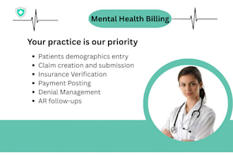 be your virtual mental health biller for complete billing service