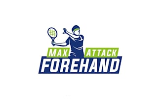 create clear bold tennis program logo