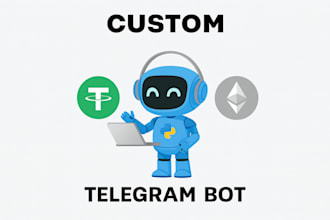 create a custom telegram bot with automation and crypto payment