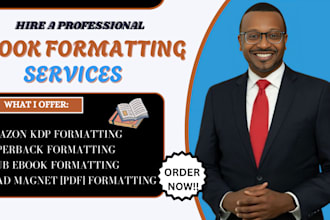 do ebook formatting, ebook format for kindle, epub and paperback