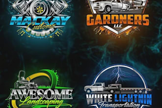 design an automotive, car wash, or car racing logo