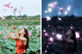 stylize your pictures from day to night and make objects glow