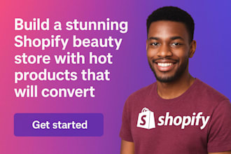 build design stunning shopify beauty store with hot products that will convert