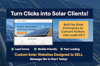 build solar installation company website on wordpress or squarespace