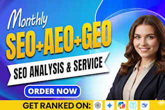 optimize monthly aeo, GEO, local SEO for website
