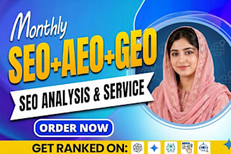 optimize monthly aeo, GEO, local SEO for website