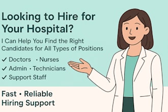 do recruitment for all roles in hospitals