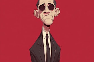 do political and editorial cartoons or digital art