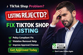 fix tiktok shop listing and manage your tiktok shop