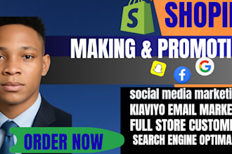 promote shopify store or dropshipping