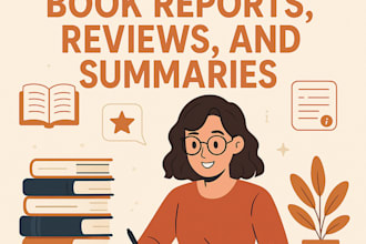 write insightful book reports, reviews, and summaries