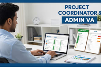 be your project coordinator and telecom virtual assistant