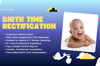 do birth time rectification for child birth using vedic astrology