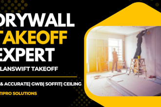 do drywall material takeoff and framing estimate