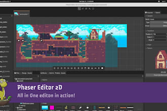 develop multiplayer html5 2d game for web with phaser 3