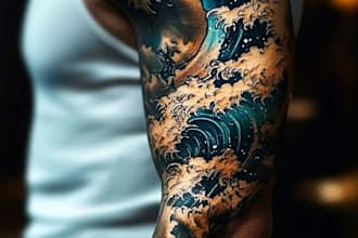 do a custom tattoo design as a tattoo artist