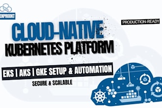 build cloud native kubernetes platform eks, aks, gke
