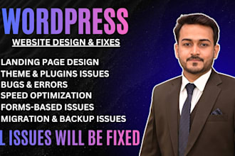fix wordpress website bugs, errors, speed and all technical issues quickly