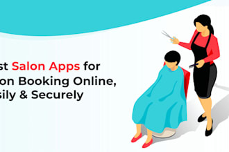 create barber app, spa app, salon app, booking app, beauty salon app