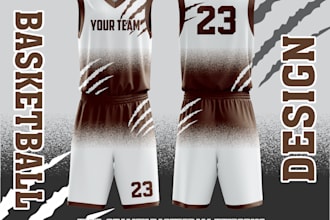 custom basketball uniform design I will best service for you