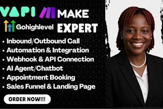 setup vapi ai calling agent, ghl chatbot, retell ai voice agent, make com, vapi