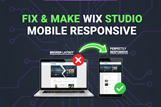 fix wix studio responsive or fix wix mobile website