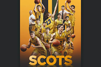 make professional sport posters, banners, committed graphics