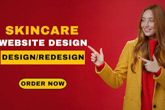design cosmetic wordpress and skincare elementor website