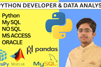 do task of python pandas numpy matplotlib jupyter opencv ai