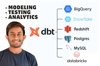 do dbt data modeling, testing, end to end project support in data engineering