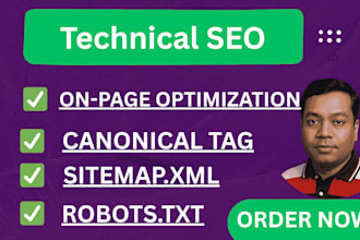 solve technical SEO problems with robots txt and sitemap
