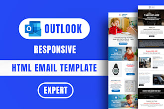 build responsive outlook html email template
