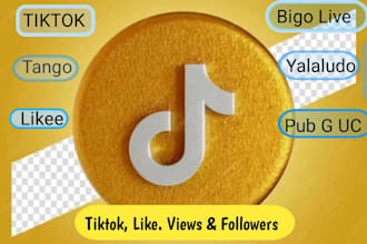 top up service provider tiktok coin likee bigo live tango uc