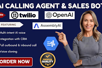 develop custom ai calling agent ai voice agent ai sales bot