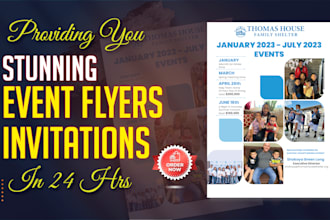 design stunning event flyers, invitations, and banners