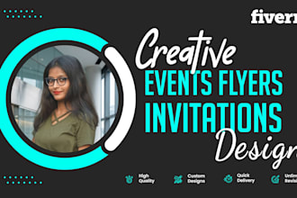 design stunning event flyers, invitations, and banners