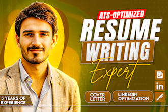 ats optimized resume  cover letter  linkedin makeover