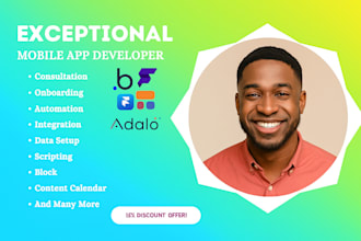 do bubble io bubble developer saas mvp marketplace adalo expert flutterflow UI