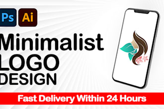 do urgent minimalist logo for your brand in 24 hour delivery