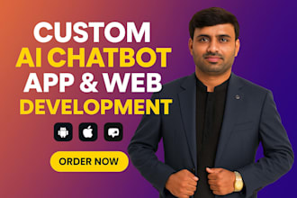 develop an ai website, chatbot app, or custom ai web development, ai software