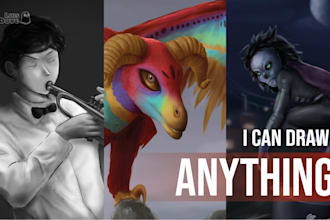 draw anything in a realistic or semi realistic style