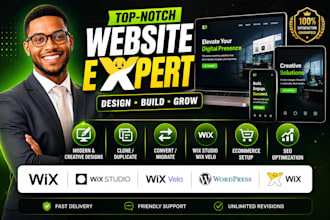 setup fix clone wix website, wix website redesign wix website design wix studio