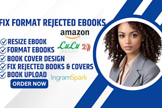 fix rejected format resize edit book cover kindle ebook for lulu kdp upload