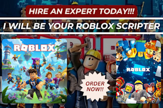 script anything for you on roblox, lua scripter, roblox , roblox scripter