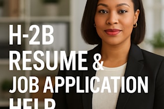 help you apply for h2b jobs with a professional resume