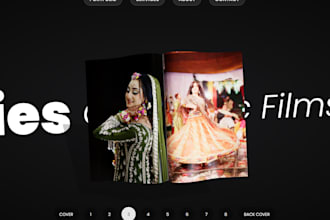design a cinematic portfolio website using next js and react