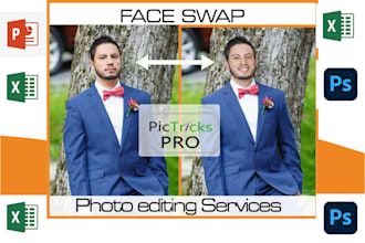 do face swap, face replacement, head swap in photoshop
