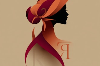 make a modern fashion and beauty brand logo