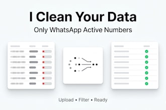 filter your data and provide only active whatsapp numbers